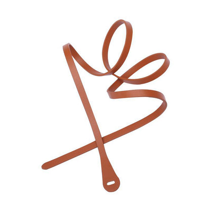 Simple Leather Knotted Thin Belt