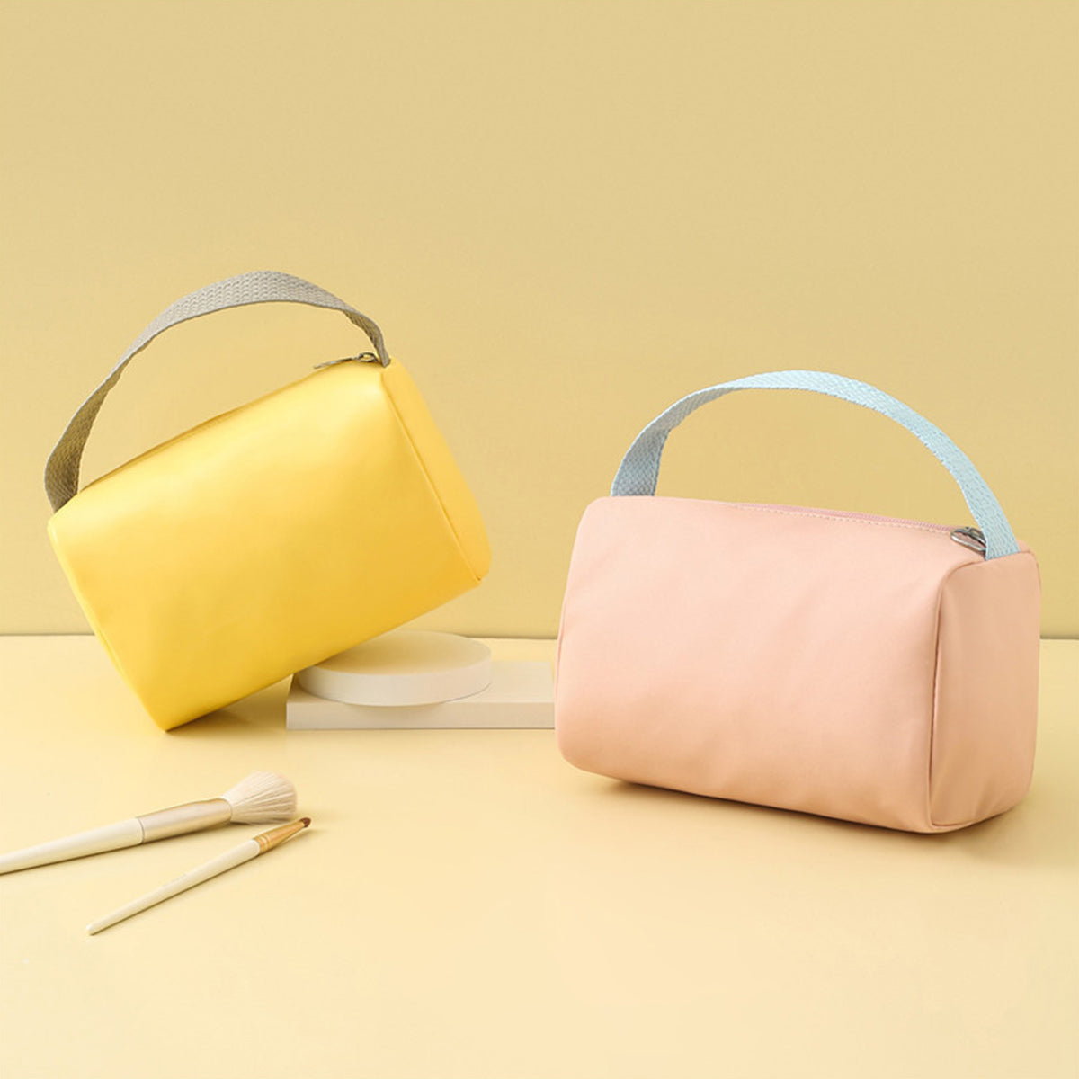 PU Leather Cosmetic Bag Large Capacity Waterproof Toiletry Bag