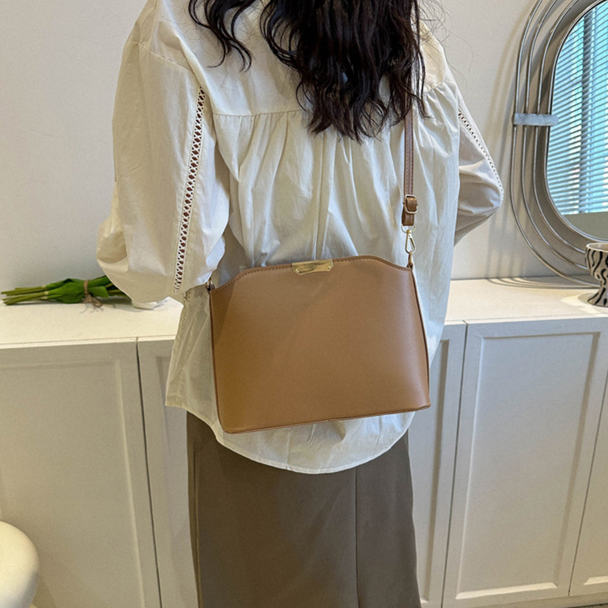 Small Square Bag for Women Casual Simple Crossbody Bag
