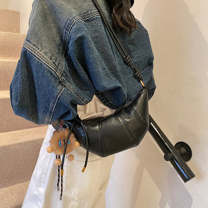 Casual Retro Bag Women 2025 Messenger Bag Commuter Croissant Bag