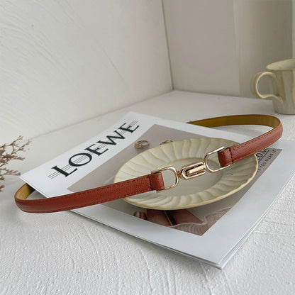 Versatile Women's Suit Thin Belts