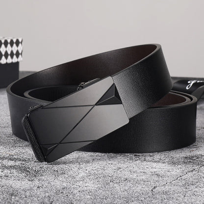 Men's Trendy Business Belt Without Toothless Buckle