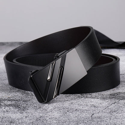 Men's Trendy Business Belt Without Toothless Buckle