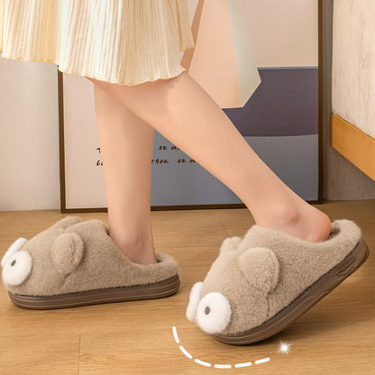 Fluffy Cotton Slippers for Women Warm Cotton Shoes