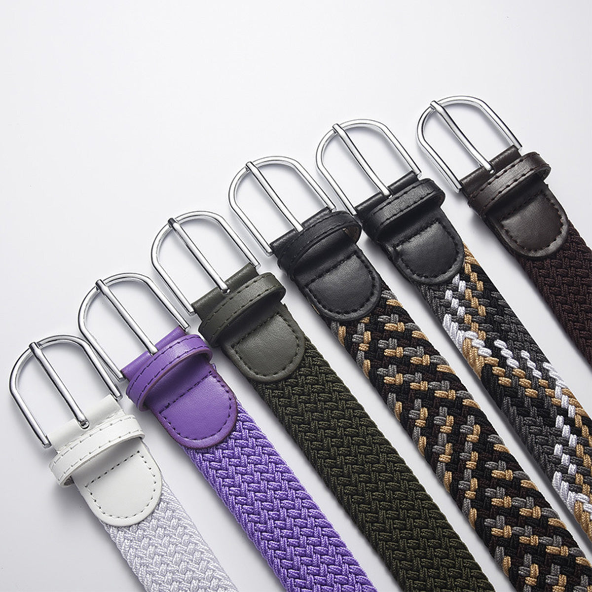 Woven Elastic Casual Men's Belt