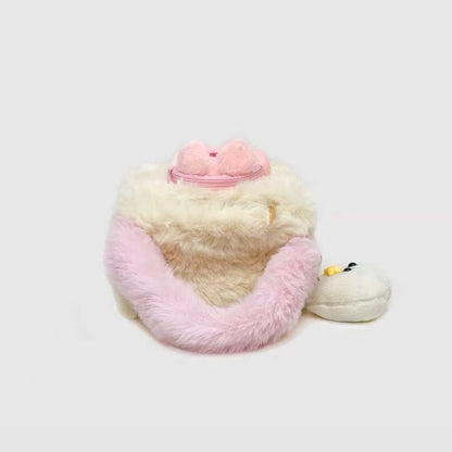 Cute Pink Piggy Bag Plush Handbag Shoulder Bag