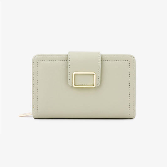 Multifunctional Solid Color PU Ladies Wallet