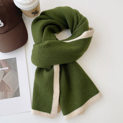 Scarf for Women Black Luxury Knitted Scarf