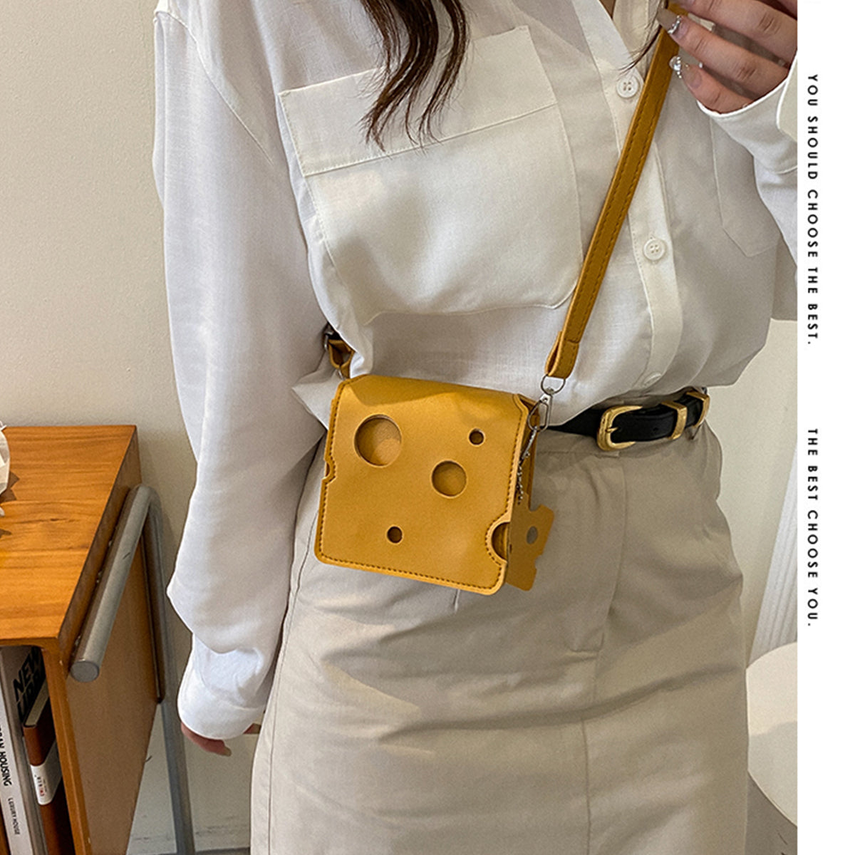 Women Cheese Bag Shoulder Crossbody Bag