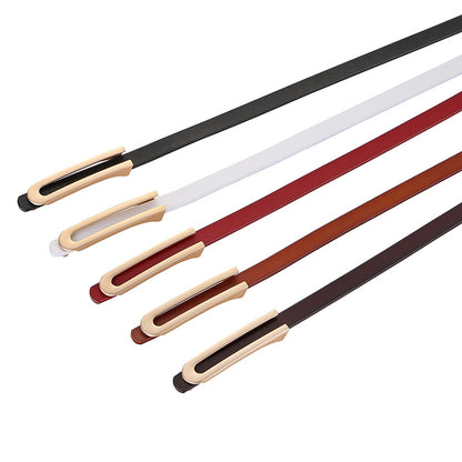 Small Leather Belt for Women's Dress