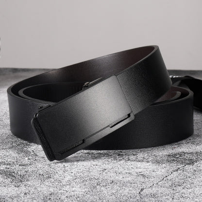 Men's Trendy Business Belt Without Toothless Buckle