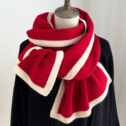 Scarf for Women Black Luxury Knitted Scarf