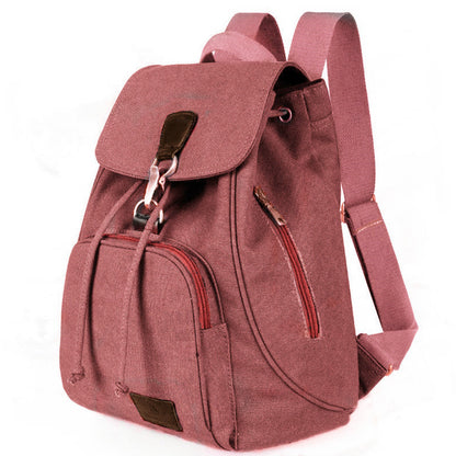 Retro Trendy Girls Outdoor Canvas Backpack