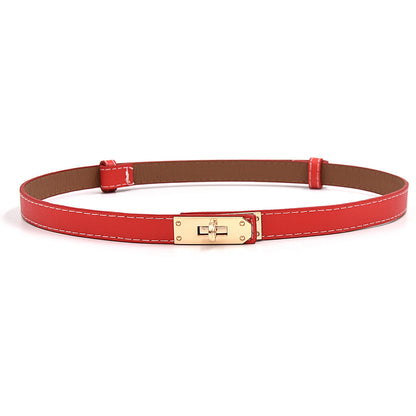 Waist lock Buckle Narrow Belt Decorative Belt