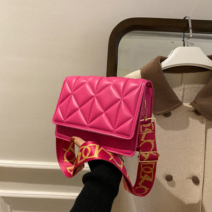 Solid Color Handbags Crossbody Small Square Bags