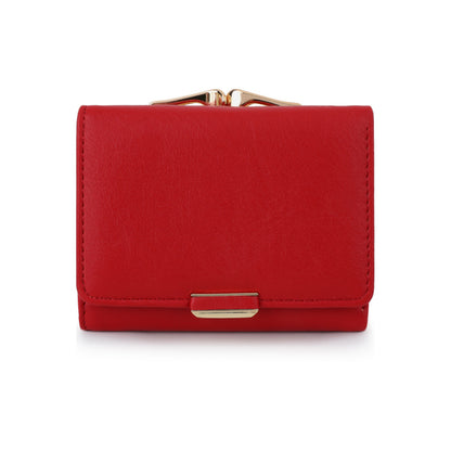 High-Grade Leather Creative Handmade Ladies Short Wallet