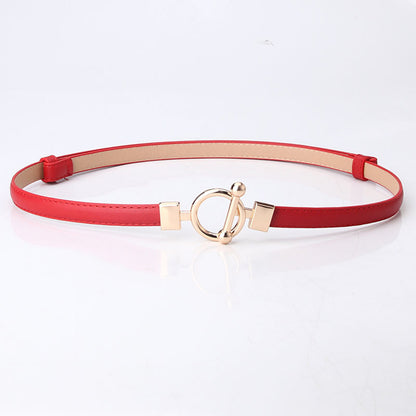 Women's Adjustable Leather Decorative Belt