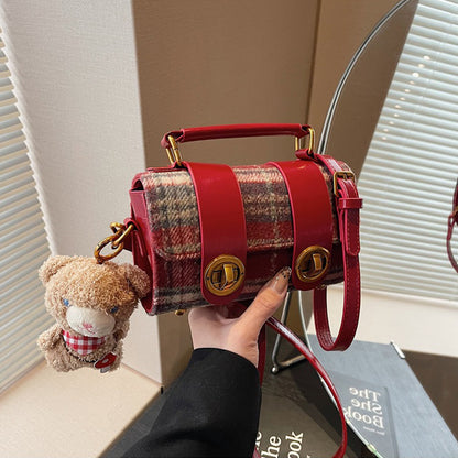 Red Berry Handbag for Women Shoulder Crossbody Small Bag