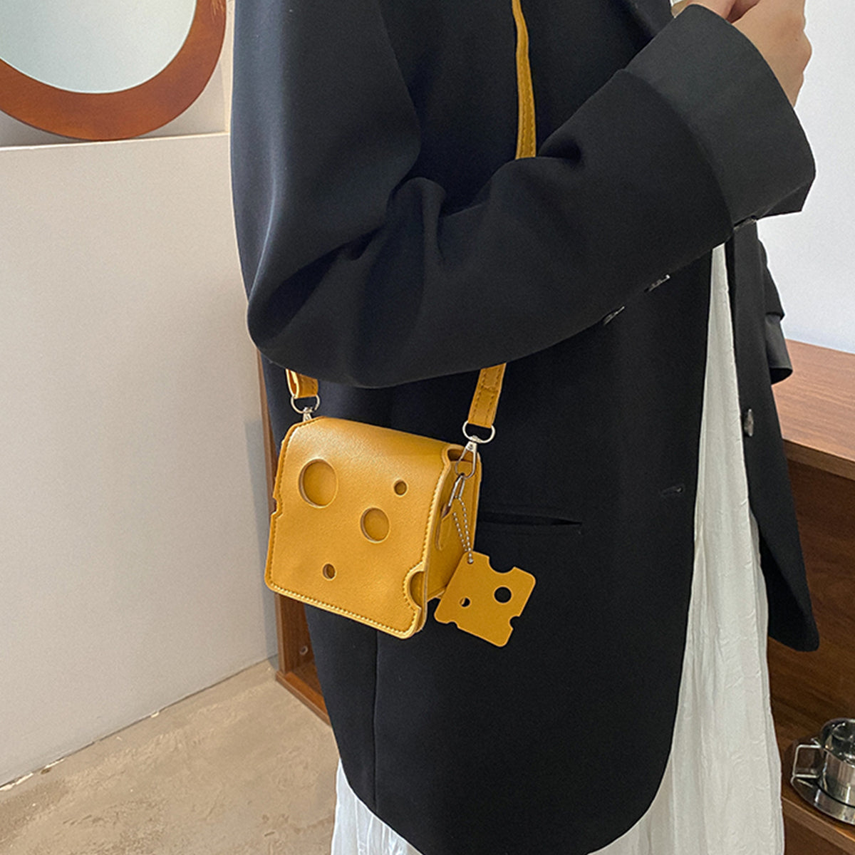 Women Cheese Bag Shoulder Crossbody Bag