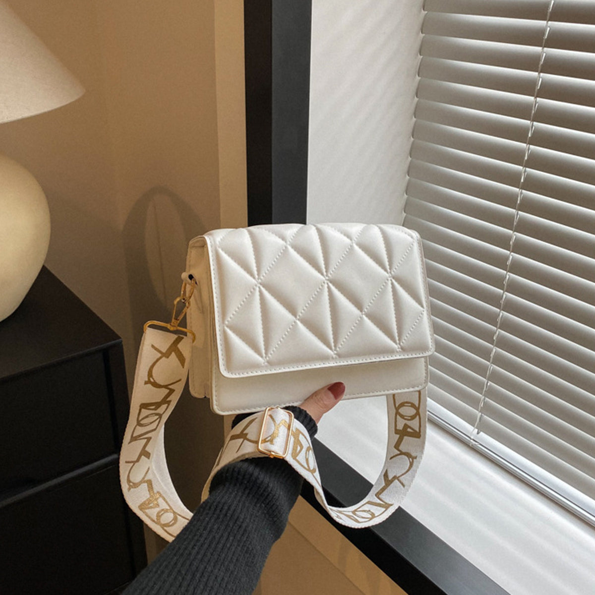 Solid Color Handbags Crossbody Small Square Bags