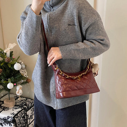 One-Shoulder Crossbody Underarm Chain Bag