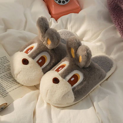 Cute Rabbit Cotton Slippers Indoor Home Warm Cartoon Slippers