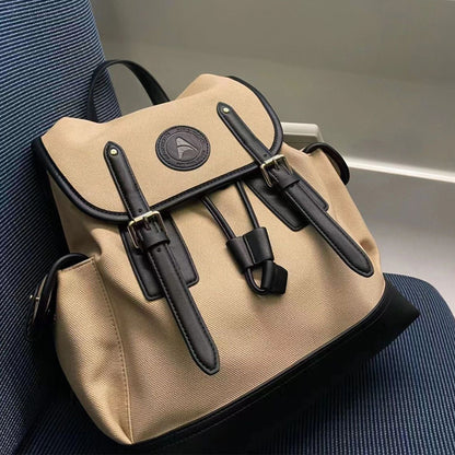 Large-Capacity Canvas Campus Backpack
