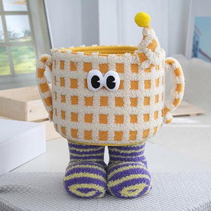 Desktop Storage Basket Cute Big Foot Little Monster Storage Basket