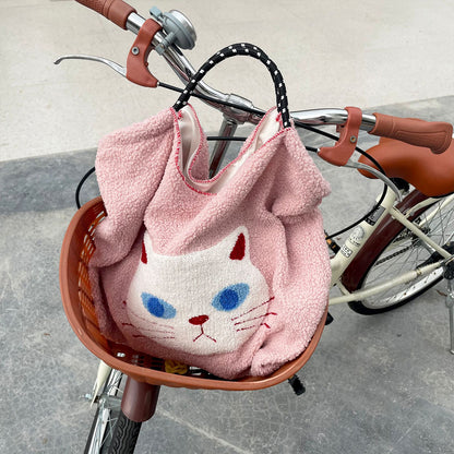 Japanese Cartoon Embroidered Tote Bag