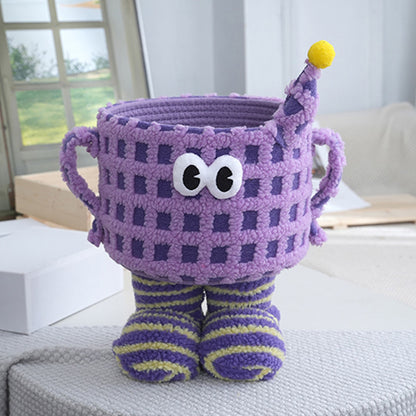 Desktop Storage Basket Cute Big Foot Little Monster Storage Basket