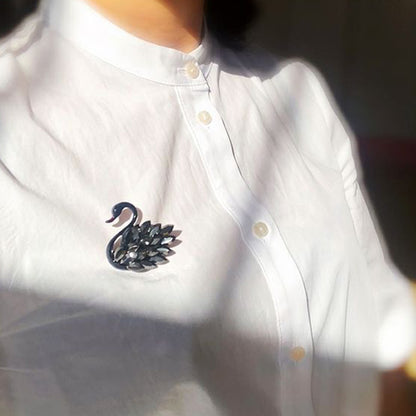 Black Swan High-end Clothing Accessories Brooch