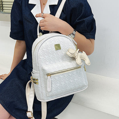 Fashion Niche Backpack Cute Pendant Commuter Backpack