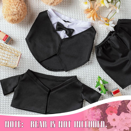 LAPOLAR Set of Clothing for animals, Bear Clothes Suitable for 13-15 Inch Stuffed Animal Clothes, Bear Accessories for Your Own Stuffed Animals on Weddings