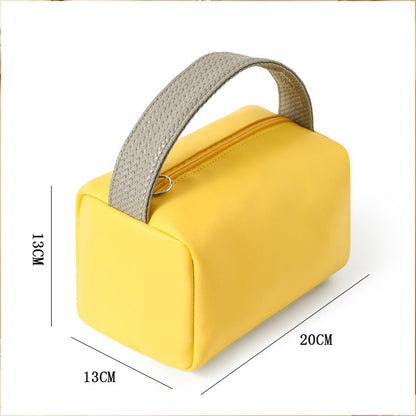 PU Leather Cosmetic Bag Large Capacity Waterproof Toiletry Bag