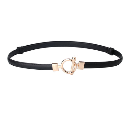 Women's Adjustable Leather Decorative Belt