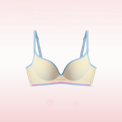 Colorful Jumping Girl Seamless Bra