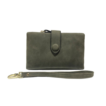 Women's Frosted Large Capacity Short Wallet