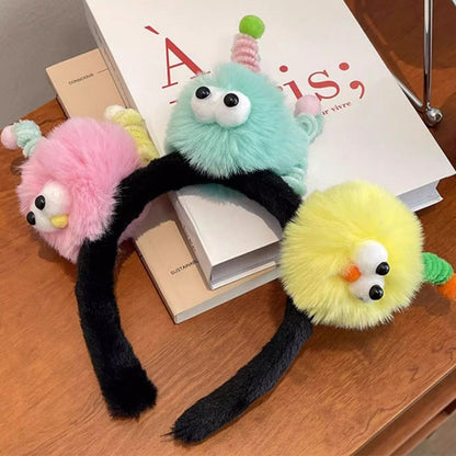 Cartoon Face Washing Headband Makeup Hair Band
