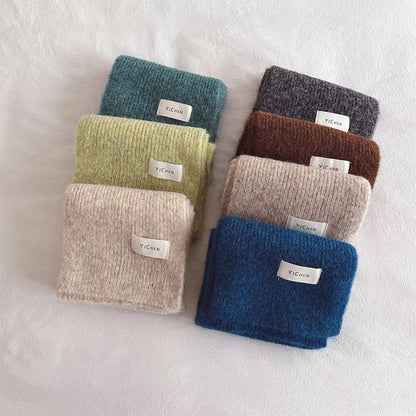 Children's Warm Wool Knitted Scarf
