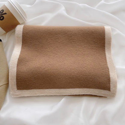 Scarf for Women Black Luxury Knitted Scarf