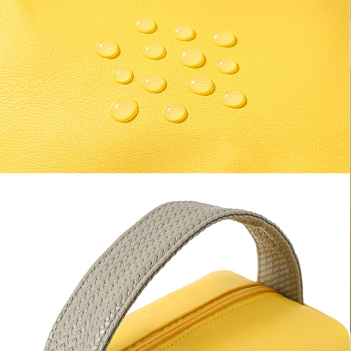 PU Leather Cosmetic Bag Large Capacity Waterproof Toiletry Bag