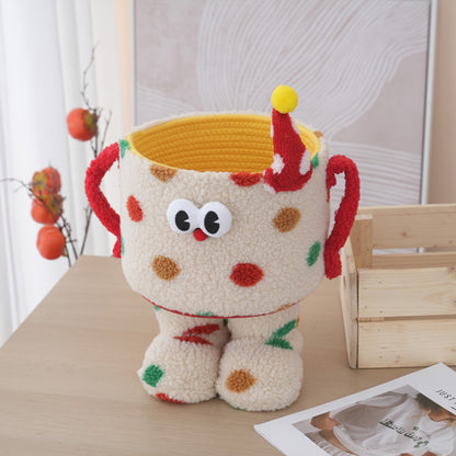 Desktop Storage Basket Cute Big Foot Little Monster Storage Basket