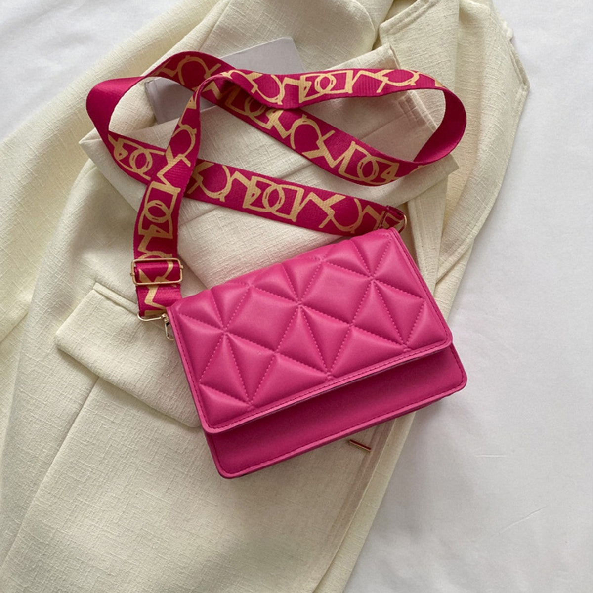 Solid Color Handbags Crossbody Small Square Bags