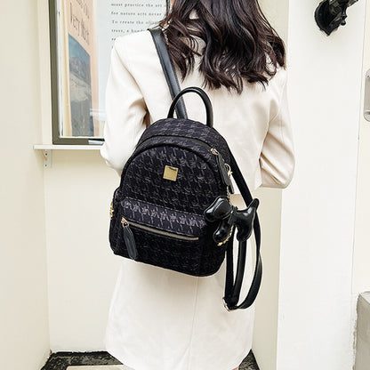 Fashion Niche Backpack Cute Pendant Commuter Backpack