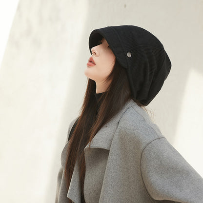 Hat for Women Thin Style Japanese Style Cold Hats Plain Head Hats