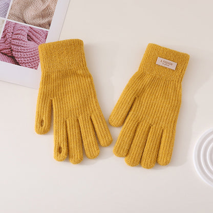 Winter Cycling Warm Plush Touch Screen Gloves