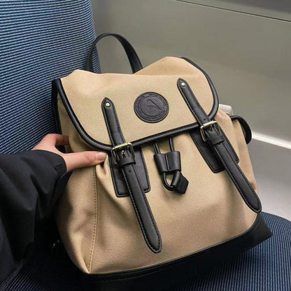 Large-Capacity Canvas Campus Backpack
