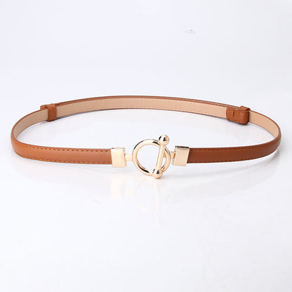Women's Adjustable Leather Decorative Belt