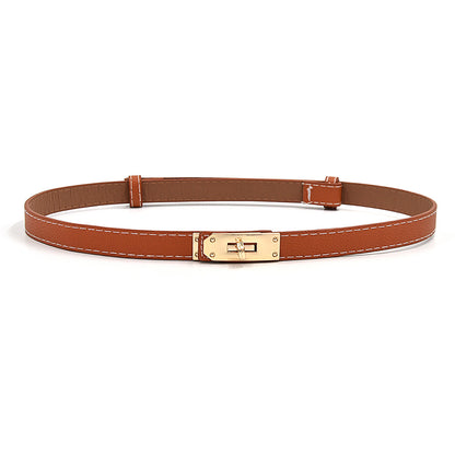 Waist lock Buckle Narrow Belt Decorative Belt
