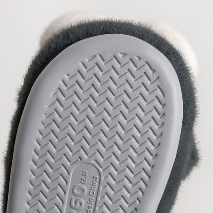 Fluffy Cotton Slippers for Women Warm Cotton Shoes